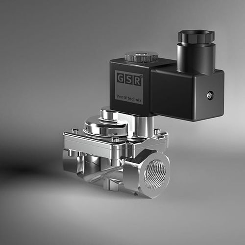 Electroválvula de alta temperatura - 51TH - GSR Ventiltechnik GmbH & Co. KG - de control asistido / de 2 vías / NC