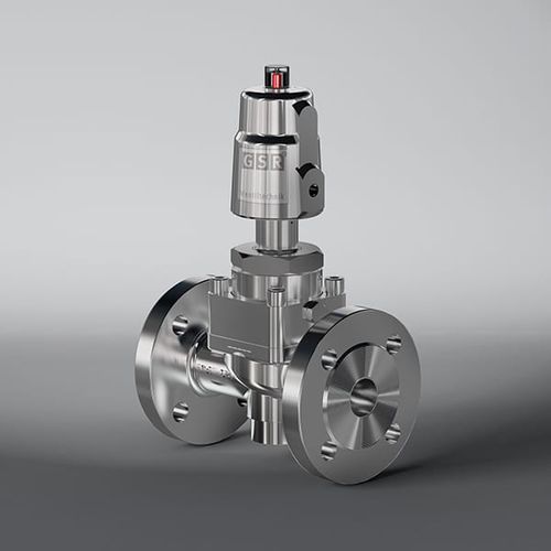 Válvula de pistón - 26 - GSR Ventiltechnik GmbH & Co. KG - con control neumático / para gas / con brida