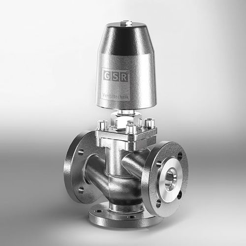 Válvula de tapón - 79 - GSR Ventiltechnik GmbH & Co. KG - con control neumático / para gas / con brida