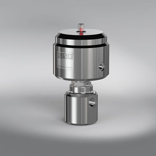 Válvula de alta presión - 8/100 - GSR Ventiltechnik GmbH & Co. KG - de pistón / con control neumático / para gas