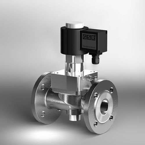 Electroválvula con brida - K1/041 - GSR Ventiltechnik GmbH & Co. KG - de 2 vías / de acero inoxidable / de pistón