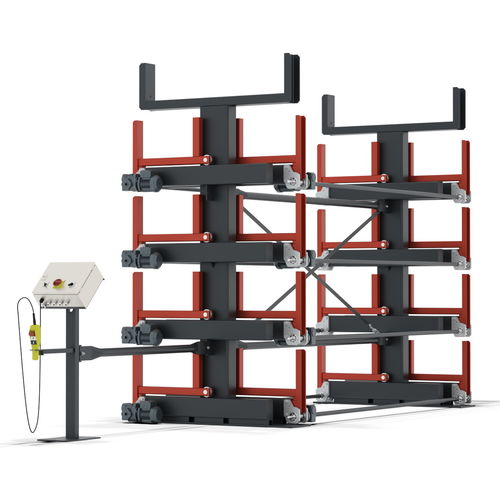 Sistema de estanterías cantilever - RAR Elektro - Karl H. Bartels GmbH - dinámico / doble cara / ajustable