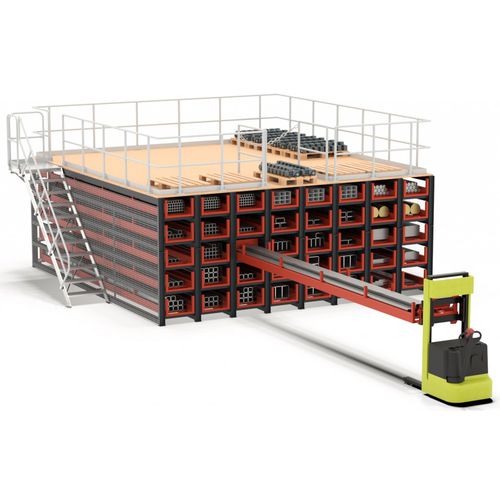 Sistema de estanterías de panal de abeja - WR - Karl H. Bartels GmbH - tipo cassette / modular / compacto