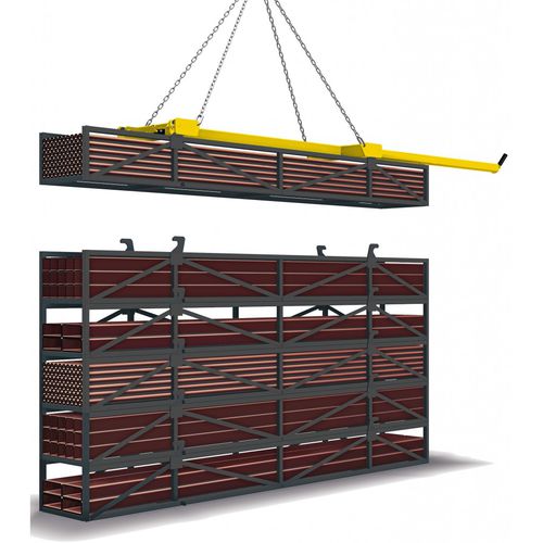 Almacén automático horizontal - LP - Karl H. Bartels GmbH - para productos largos / para barras