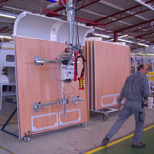 Elevador de ventosas para placa de vídrio - AERO-LIFT - para chapas / para planchas de madera / para piezas planas