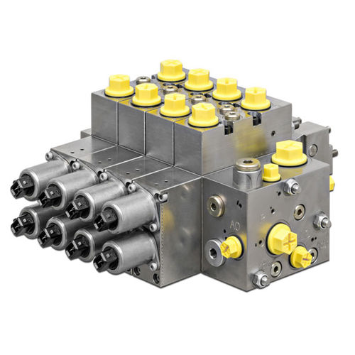 Distribuidor hidráulico de cajón - APV 10 - Fluitronics GmbH - con accionamiento manual / accionado por solenoide / electrohidráulico