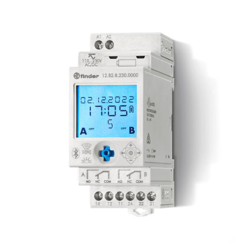 Interruptor horario digital - 12.B2 - FINDER S.p.A. con unico socio - con reloj astronómico integrado