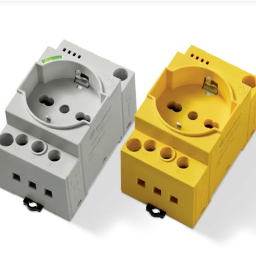 Tomacorriente en riel DIN - 7U00 series - FINDER S.p.A. con unico socio - tipo schuko