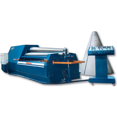 Máquina roladora de 4 rodillos - HTDS K series - Omcca S.R.L. - hidráulica / cónica / con panel de control portátil