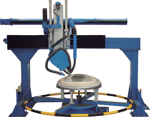 Máquina lijadora-pulidora con mesa rotativa - MR/1UT-CNC BRIDGE - AUTOPULIT