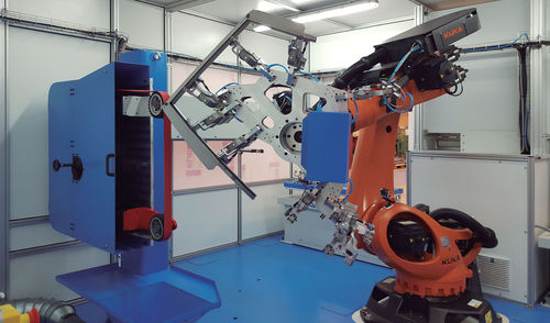 Célula robotizada de carga - CR-120/UL - AUTOPULIT - de descarga / de rectificado