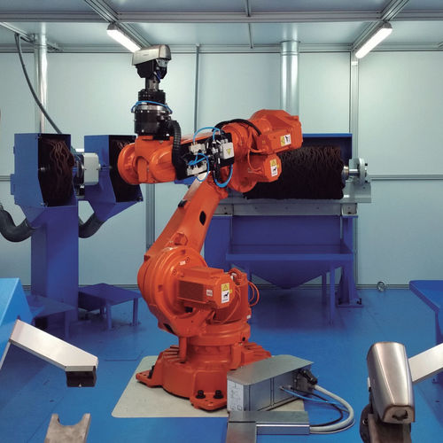 Célula robotizada de rectificado - CR-150/2UL-100+1UPD-150+2UP-850 - AUTOPULIT - de pulido / para rectificado
