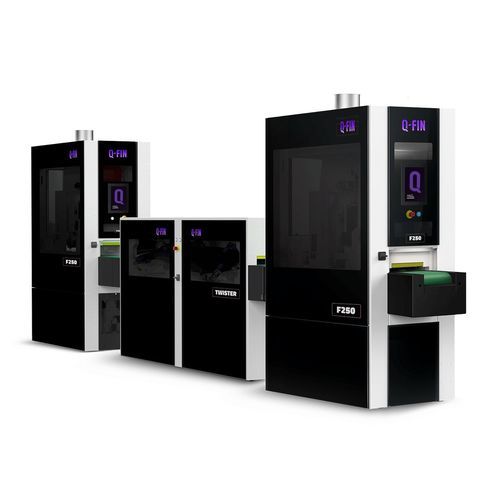 Desbarbadora de deslagging - TwinLine Twister - Q-Fin Quality Finishing Machines - predesbarbado / rectificadora / de estantería de ángulos