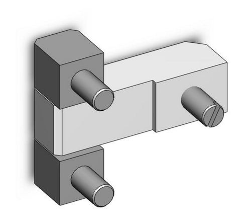 Bisagra de acero - 0.54.0105.0 - Steinbach & Vollmann  GmbH & Co.KG - atornillable / para puerta