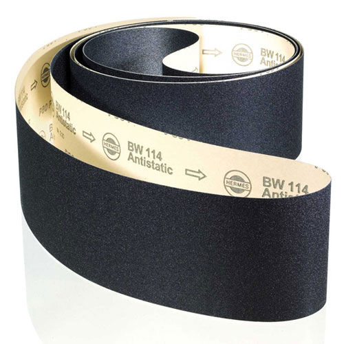 Cinta abrasiva de óxido de aluminio - BW 114 - HERMES - de papel F / resina / cilíndrica