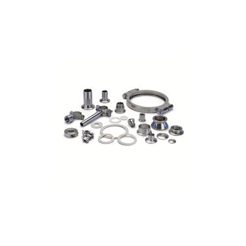 Racor hidráulico - Tri-Clover®  - Alfa Laval - soldable / acodado / de acero inoxidable