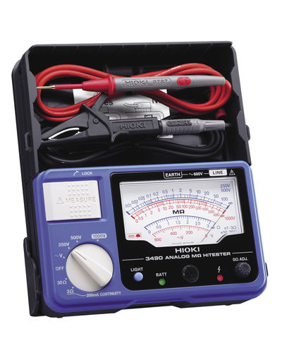 Comprobador de aislamiento - 250/ 500/ 1000 V, 100 - 4000 MΩ | 3490 - HIOKI E.E. CORPORATION - de continuidad