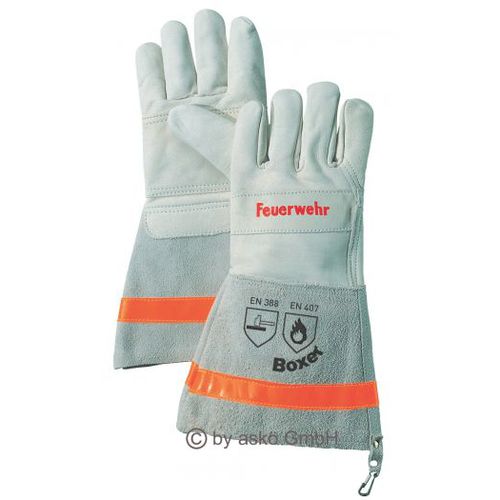 Guante de trabajo - 548417-0 - askö GmbH Innovative Schützausrüstung - de protección mecánica / de flor de vacuno / para bombero