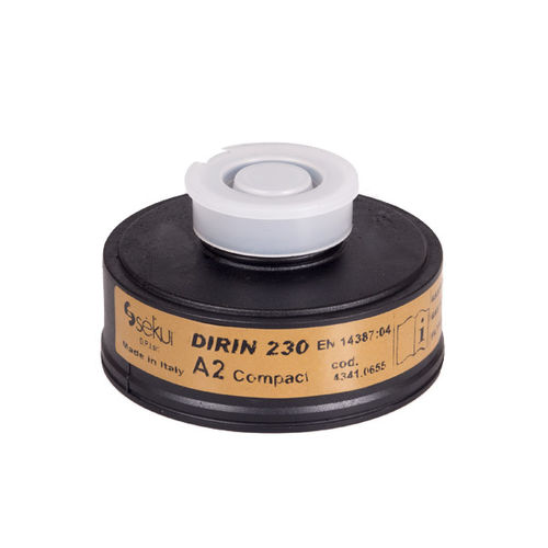 Filtro de aire - DIRIN 230 series - D.P.I. s.r.l. - de cartucho / para máscara respiratoria / de material sintético