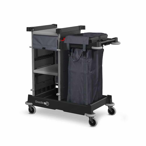 Carro de lavandería - NKS1LLR - Numatic - de almacenamiento / con estantes / con ruedas giratorias