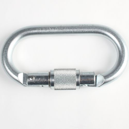 Mosquetón de bloqueo - Z 101 - Edelweiss S.A. - de acero / simétrico / oval