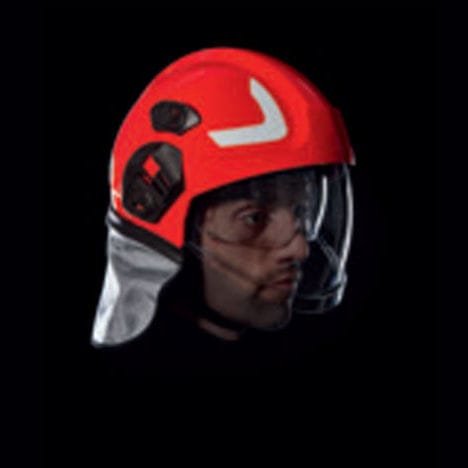 Casco para bombero - FIRE05 - Giordani Giancarlo snc - EN 433 / a prueba de choques / de color