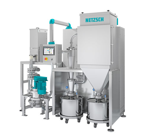 Molino de chorros de aire en lecho fluidizado - PilotPlant - NETZSCH Grinding & Dispersing - vertical / de laboratorio / ultrafino