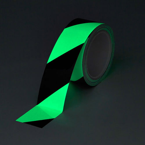 Cinta adhesiva de marcado - H8101D - Heskins Limited - negra / verde / fotoluminiscente