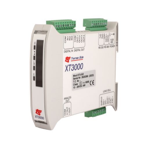 Indicador transmisor de pesaje con visualizador led - XT3000 - Thames Side Sensors - visualizador LCD / en riel DIN / Modbus