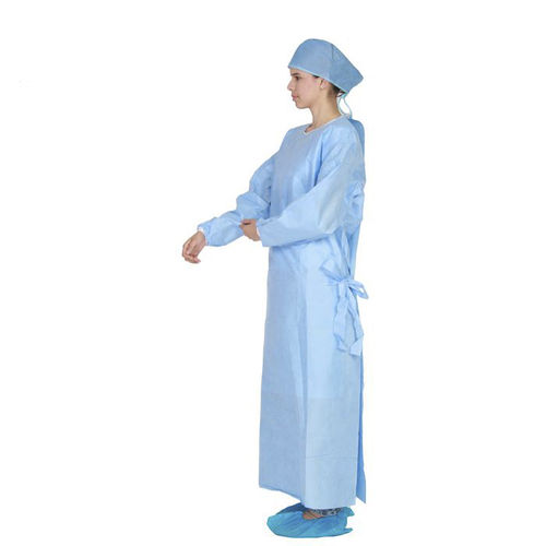 Bata de trabajo - WLG1002-L3 - Hubei Wanli Protective Products Co., Ltd. - de tejido SMS / para el sector médico / unisex