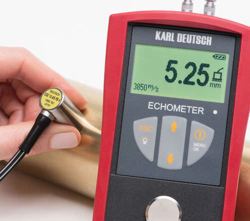 Medidor de espesores de la pared - ECHOMETER 1076 BASIC - KARL DEUTSCH - portátil / alta resolución