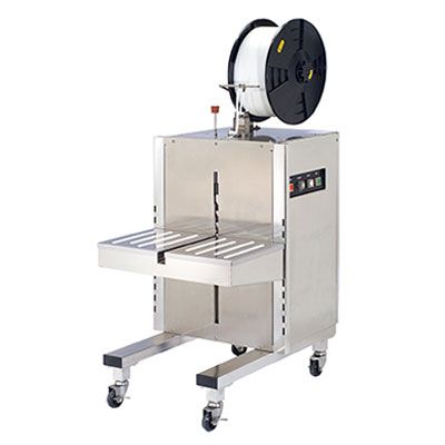 Flejadora de acero inoxidable - TP-201YS - Transpak - semiautomática / para plancha / vertical