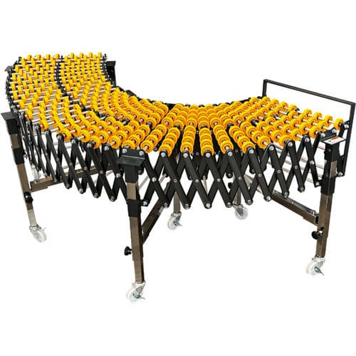 Transportador extensible - ITALDIBIPACK - de rodillos / horizontal / de transporte