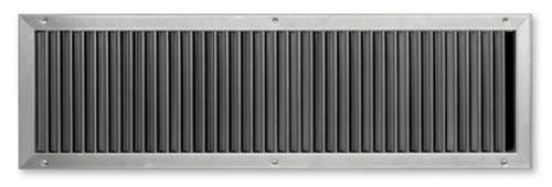 Rejilla de ventilación de acero galvanizado - TRS-K  - TROX - rectangular