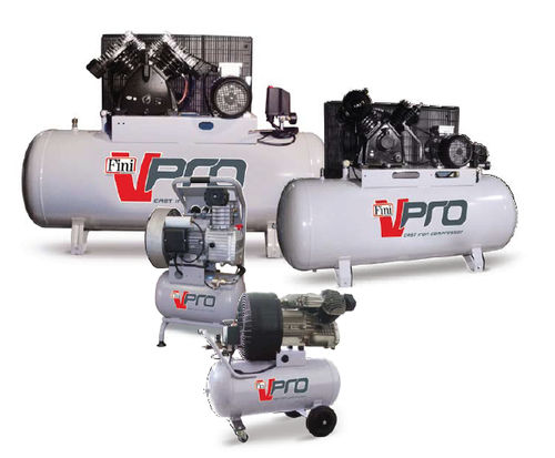 Compresor de pistón - V-PRO series - FINI - de aire / con motor térmico / con ruedas