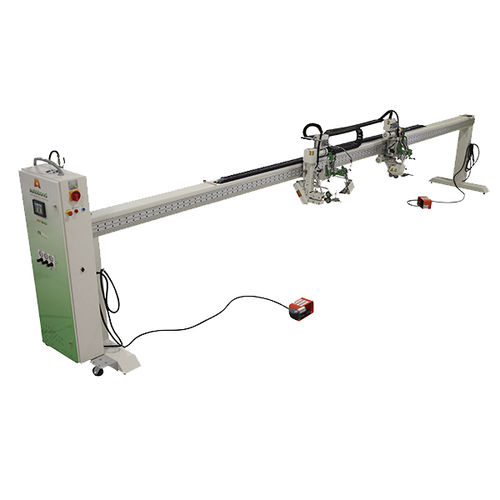Máquina de soldar con calces calefactores - DH7600 - Miller Weldmaster - de aire caliente / automática / para textiles