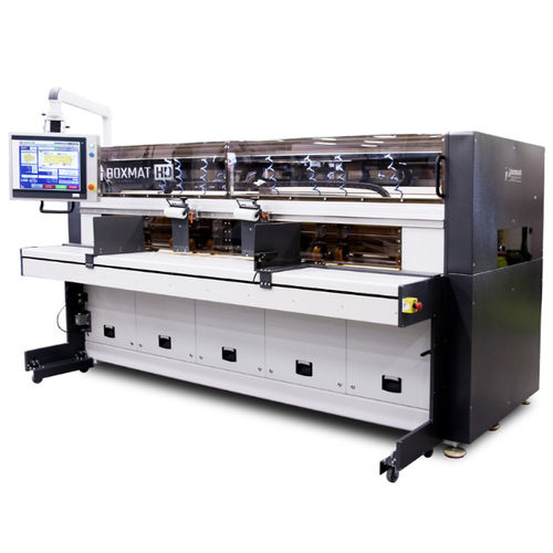 Máquina de fabricación de cajas ondulada - BOXMAT HD - Miller Weldmaster - con pliegue en abanico / automática