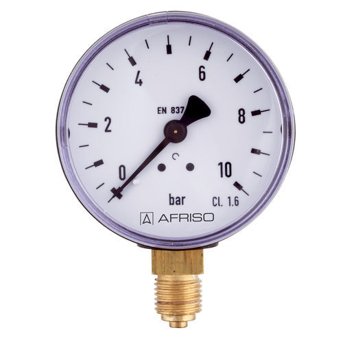 Manómetro de esfera - RF40 D101 - AFRISO-EURO-INDEX - de plástico / de latón / de tubo Bourdon