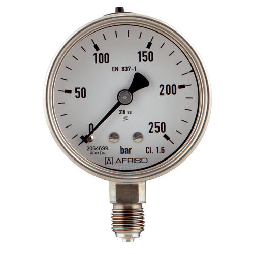 Manómetro de esfera - RF63Ch D402 - AFRISO-EURO-INDEX - G 1/4 / G 1/2 / de acero inoxidable