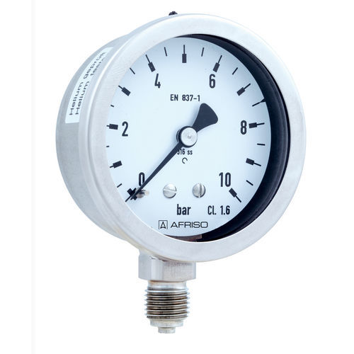 Manómetro de esfera - RF50Ch D902 - AFRISO-EURO-INDEX - con brida / de latón / de acero inoxidable