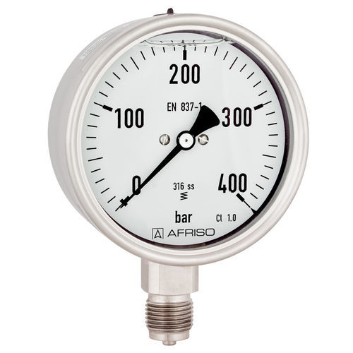Manómetro de esfera - RF100ChGly D802 - AFRISO-EURO-INDEX - G 1/2 / de latón / de acero inoxidable