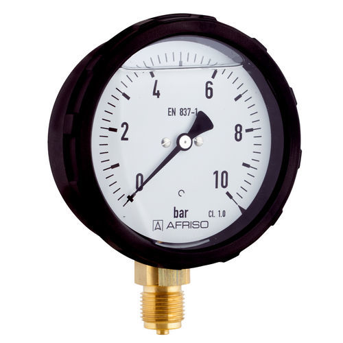 Manómetro de esfera - RF100GlySR D601 - AFRISO-EURO-INDEX - G 1/2 / de vidrio / de plástico
