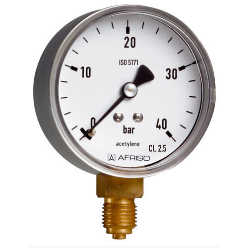 Manómetro de esfera - RF63ST D301 - AFRISO-EURO-INDEX - de latón / de acero inoxidable / de tubo Bourdon