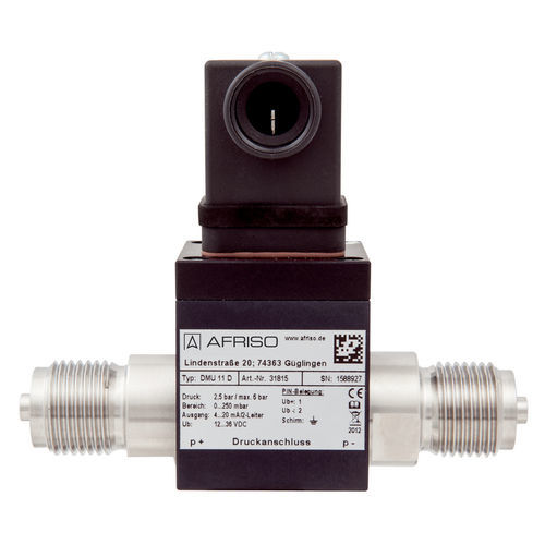 Transductor de presión diferencial - DeltaFox DMU 11 D - AFRISO-EURO-INDEX - 4-20 mA / 2 hilos / 12 Vcc