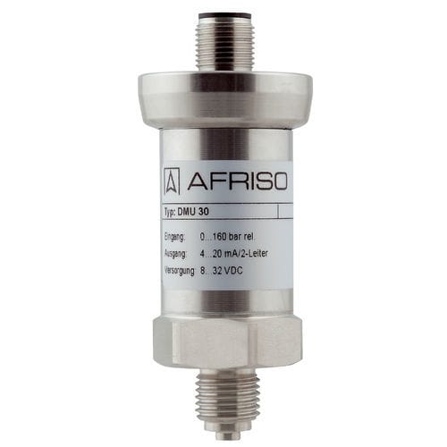 Transductor de presión 4-20 mA - DMU 30 - AFRISO-EURO-INDEX - 2 hilos / conector M12 / 32 V CC