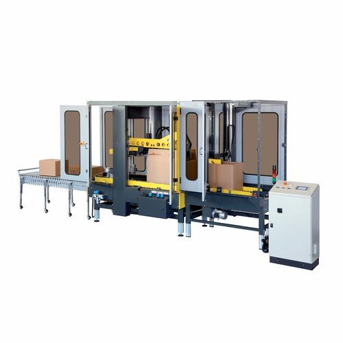 Precintadora de cajas de cartón con cuatro solapas - SM44HS - SIAT - cinta adhesiva / automática
