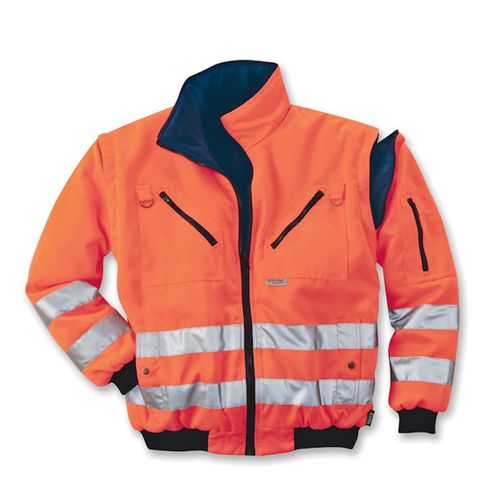 Chaqueta de alta visibilidad - 8407 - Scheibler Importgesellschaft mbH - de trabajo / impermeable / de algodón