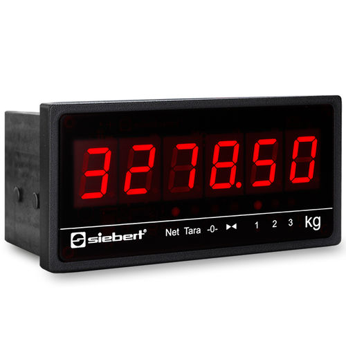 Visualizador para instalación de pesaje - S102 - Siebert Industrieelektronik GmbH - LED / digital / de color