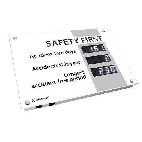 Visualizador de seguridad - XC610 - Siebert Industrieelektronik GmbH - LED / digital / de 4 dígitos