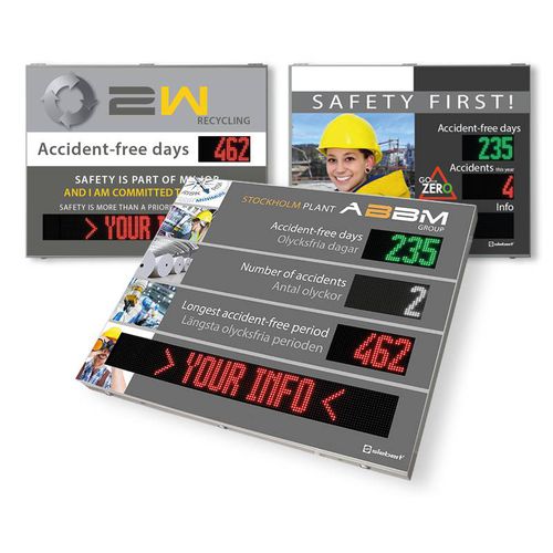 Visualizador para la prevención de accidentes - XC695 - Siebert Industrieelektronik GmbH - LED / alfanumérico / digital